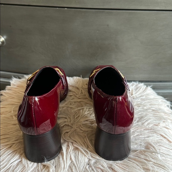 Tory Burch Burgundy Loafers - Picture 6 of 11